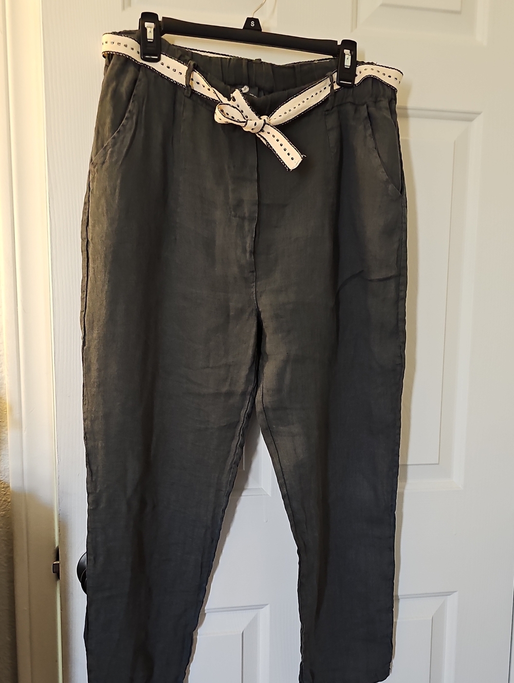 M Made In Italy Relaxed Pants With Belt